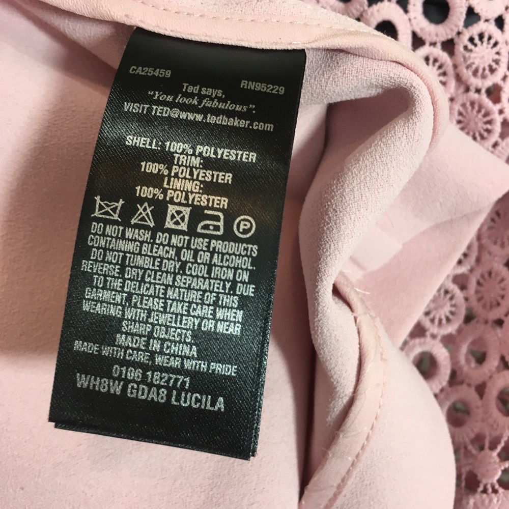 Ted Baker 🎀 Dusky Pink Size 6 /Ted 2 🎀 Host pic!✨✨✨✨🎊 - Picture 8 of 8